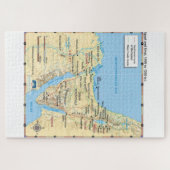 Karte von Moses Exodus Ägypten und Sinai 1400 bis  Puzzle (Horizontal)