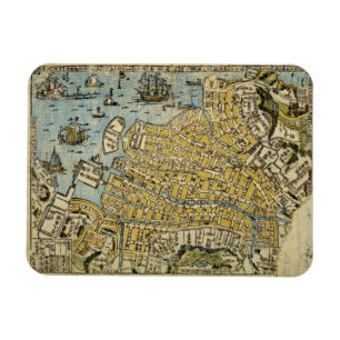 Karte von Nagasaki Magnet