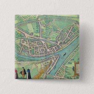 Karte von Namur, von "Civitates Orbis Terrarum" Button