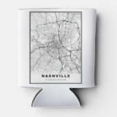 Karte von Nashville Dosenkühler (Vorderseite)