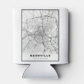 Karte von Nashville Dosenkühler (Rückseite)