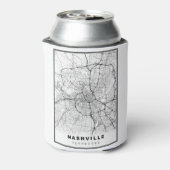 Karte von Nashville Dosenkühler (Kanne Rückseite)