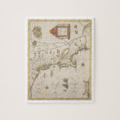 Karte von neuem Belgien und von Neu-England, Puzzle (Vertikal)