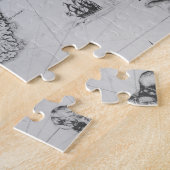 Karte von neuem Frankreich oder von Kanada Puzzle (Seite)