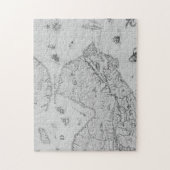 Karte von neuem Frankreich oder von Kanada Puzzle (Vertikal)