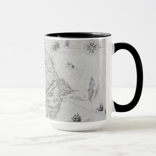 Karte von neuem Frankreich oder von Kanada Tasse (Rechts)