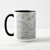 Karte von neuem Frankreich oder von Kanada Tasse (Links)
