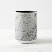 Karte von neuem Frankreich oder von Kanada Tasse (Zentrum)