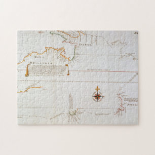 Karte von neuem Holland   jetzt Australien 3 Puzzle