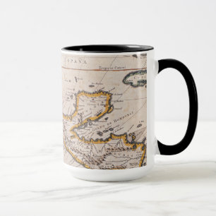 Karte von neuem Spanien  New Galizien u. Tasse