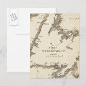 Karte von Neufundland (Vorne/Hinten)