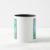 Karte von Neuseeland Tasse (Zentrum)