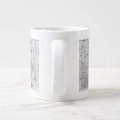 Karte von New France oder Kanada Jumbo-Tasse (Rückseite)