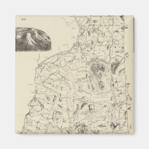Karte von New Hampshire 1816 Magnet