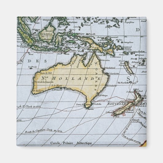 Karte von New Holland Magnet (Vorne)