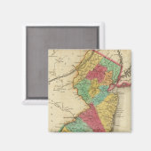 Karte von New Jersey Magnet (Vorderseite/Rückseite)