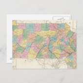 Karte von New Jersey und Pennsylvania (Vorne/Hinten)