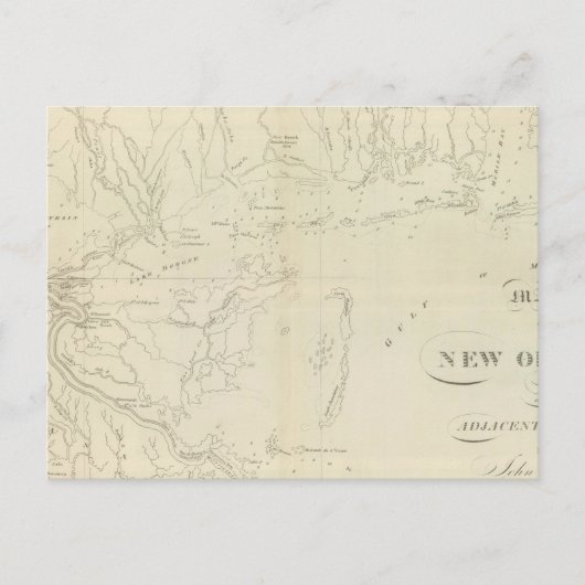 Karte von New Orleans (Vorderseite)