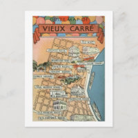 Karte von New Orleans im Vintage-Stil 