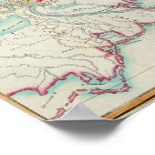 Karte von New Orleans und Nachbarland Poster (Ecke)