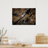 Karte von New York City Poster (Küche)