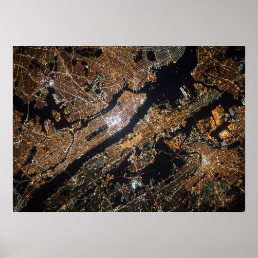 Karte von New York City Poster (Vorne)