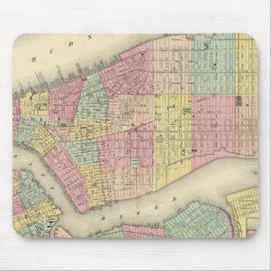 Karte von New York und den angrenzenden Städten Mousepad