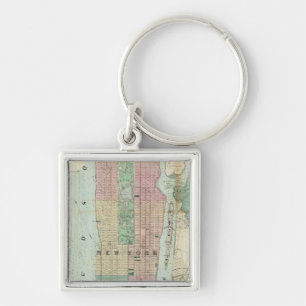 Karte von New York und Vicinity Schlüsselanhänger