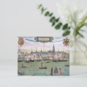 Karte von Nijmegen, von "Civitates Orbis Terrarum" (Stehend Vorderseite)