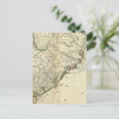 Karte von Nord- und Süd-Carolina (Stehend Vorderseite)