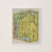 Karte von Nordafrika, c.1580s (farbiger Stich) Puzzle (Vertikal)