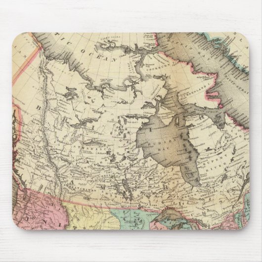 Karte von Nordamerika 3 Mousepad (Vorne)