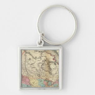 Karte von Nordamerika 3 Schlüsselanhänger