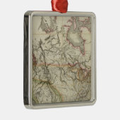 Karte von Nordamerika 4 Silbernes Ornament (Rechts)