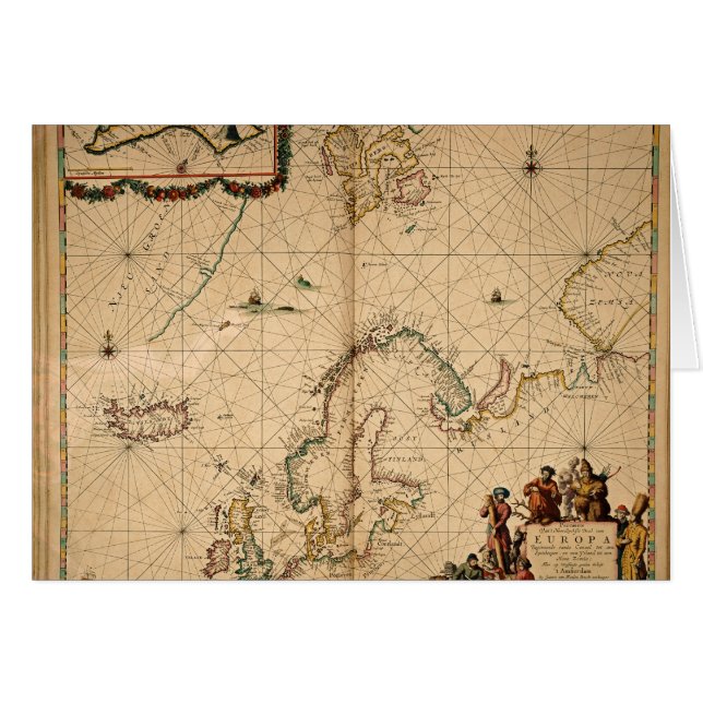 Karte von Nordeuropa (Vorderseite (Horizontal))