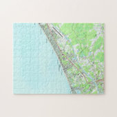 Karte von Nordmyrtle beach South Carolina (1990) Puzzle (Horizontal)