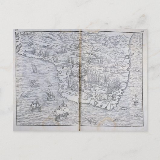 Karte von Nordost-Brasilien (Vorderseite)