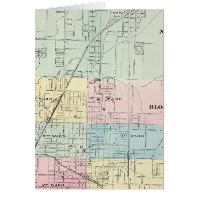 Karte von Normal, Bloomington (Vorne)