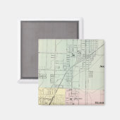 Karte von Normal, Bloomington Magnet (Vorderseite/Rückseite)