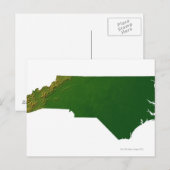 Karte von North Carolina (Vorne/Hinten)