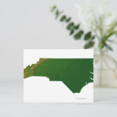Karte von North Carolina (Stehend Vorderseite)