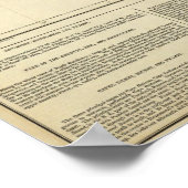 Karte von North Carolina Poster (Ecke)