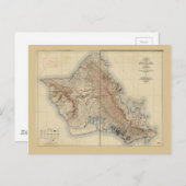 Karte von Oahu, Hawaii (1938) (Vorne/Hinten)
