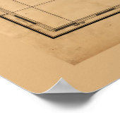 Karte von Oahu, Hawaiianische Insel (1881) Poster (Ecke)