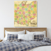 Karte von Ohio Leinwanddruck (Insitu (Schlafzimmer))