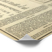 Karte von Ohio Poster (Ecke)