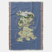 Karte von Olandra & Junziel - Throw Blanket Decke (Vorderseite Vertikal)