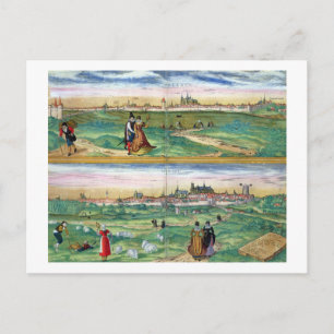 Karte von Orleans und Bourges, von 'Civitates Orbi