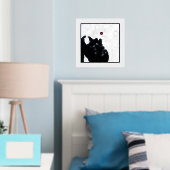 Karte von Oslo, Norwegen Klasse & Moderne Elegante Foliendrucke (In Situ (Schlafzimmer))