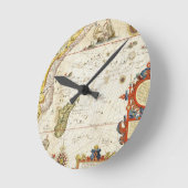 Karte von Ostafrika und Madagaskar, 1596 (Handkolo Runde Wanduhr (Winkel)